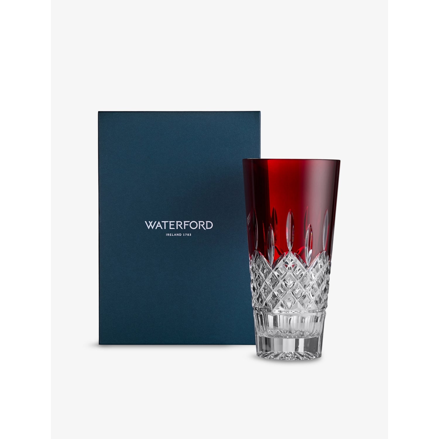 Waterford Lismore crystal vase set of four 25cm, UK version
