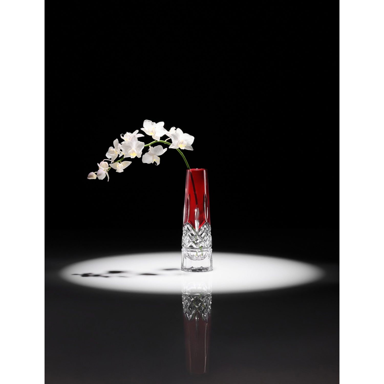 Waterford Lismore bud crystal glass vase 25cm (British brand)