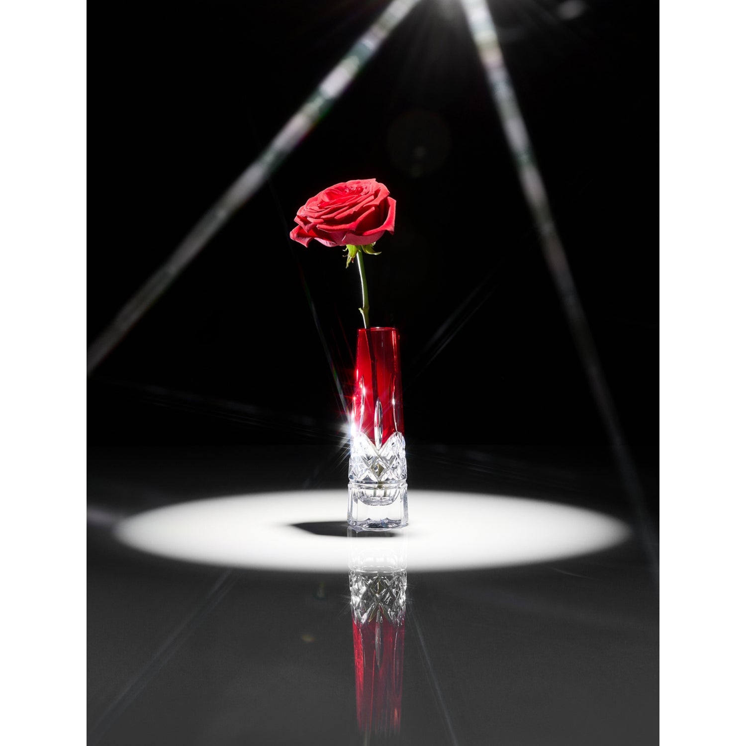 Waterford Lismore bud crystal glass vase 25cm (British brand)