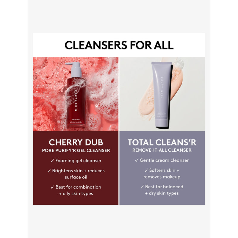 Fenty Beauty Cherry Dub gel cleanser 190ml, imported from the UK