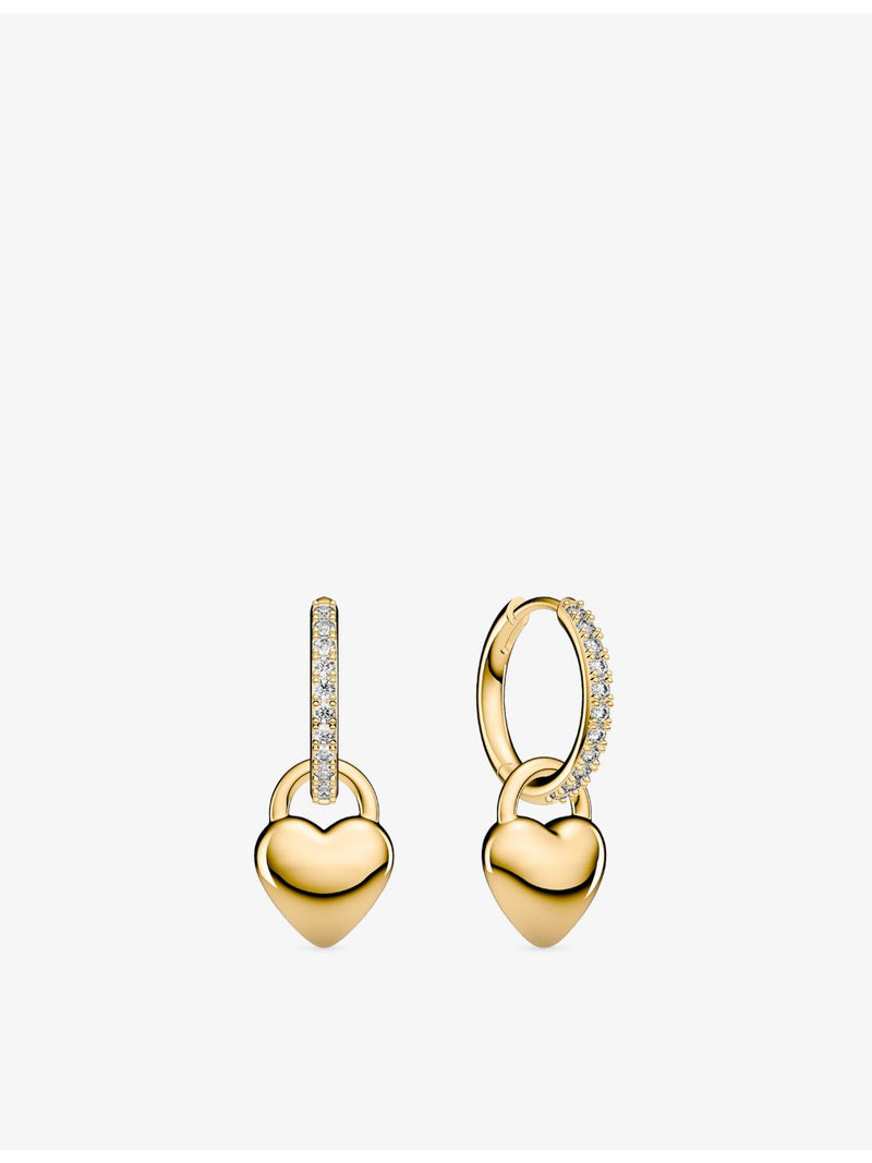 Sif Jakobs gold-plated cubic zirconia hoop earrings - British product