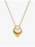 Sif Jakobs 18ct gold-plated sterling silver heart pendant necklace 45cm, UK version
