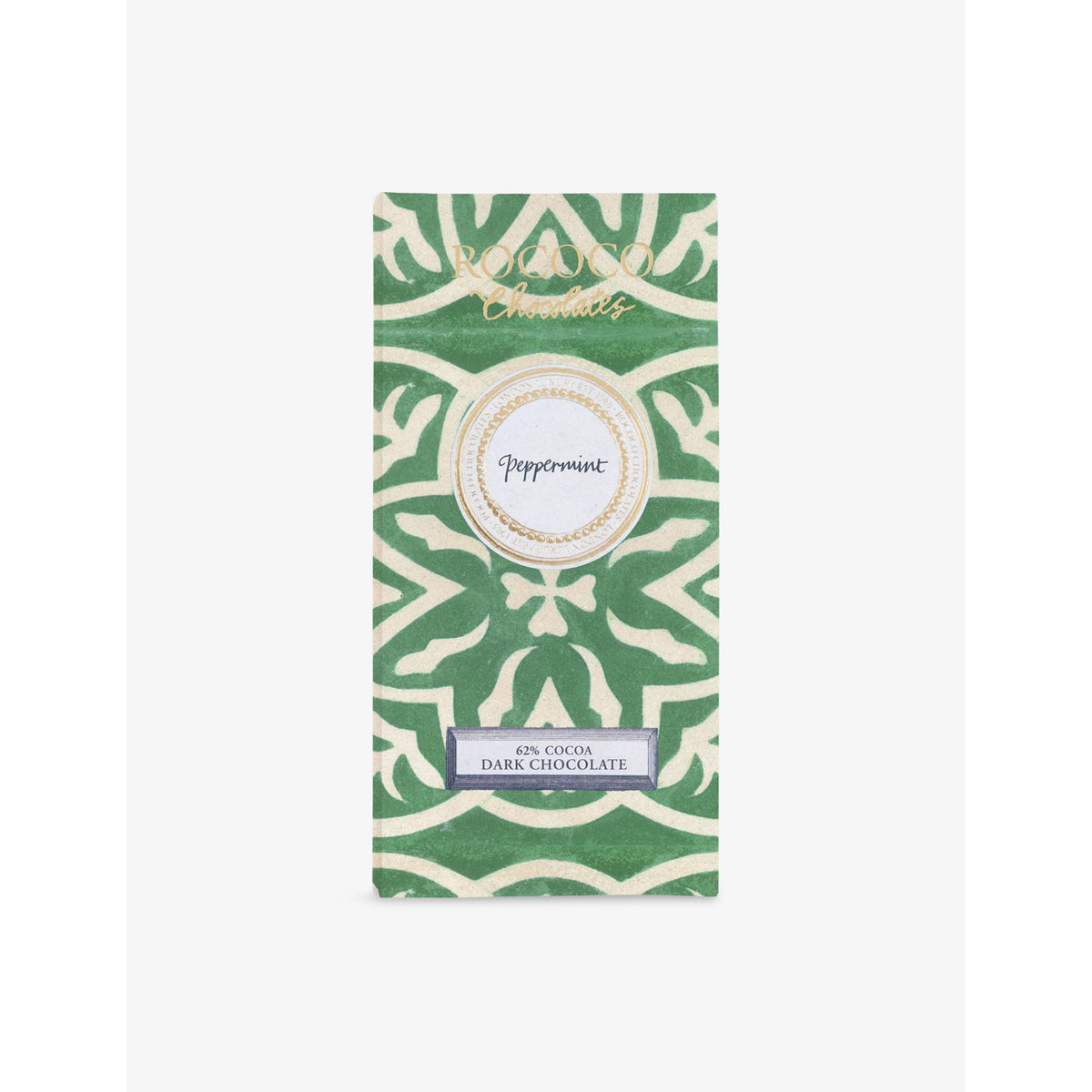 Rococo peppermint dark chocolate bar 70g, UK version