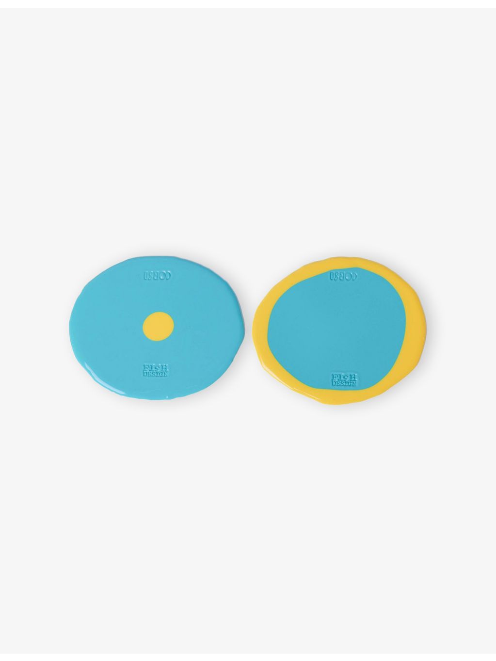 Corsi Design resin coasters set of two, UK version