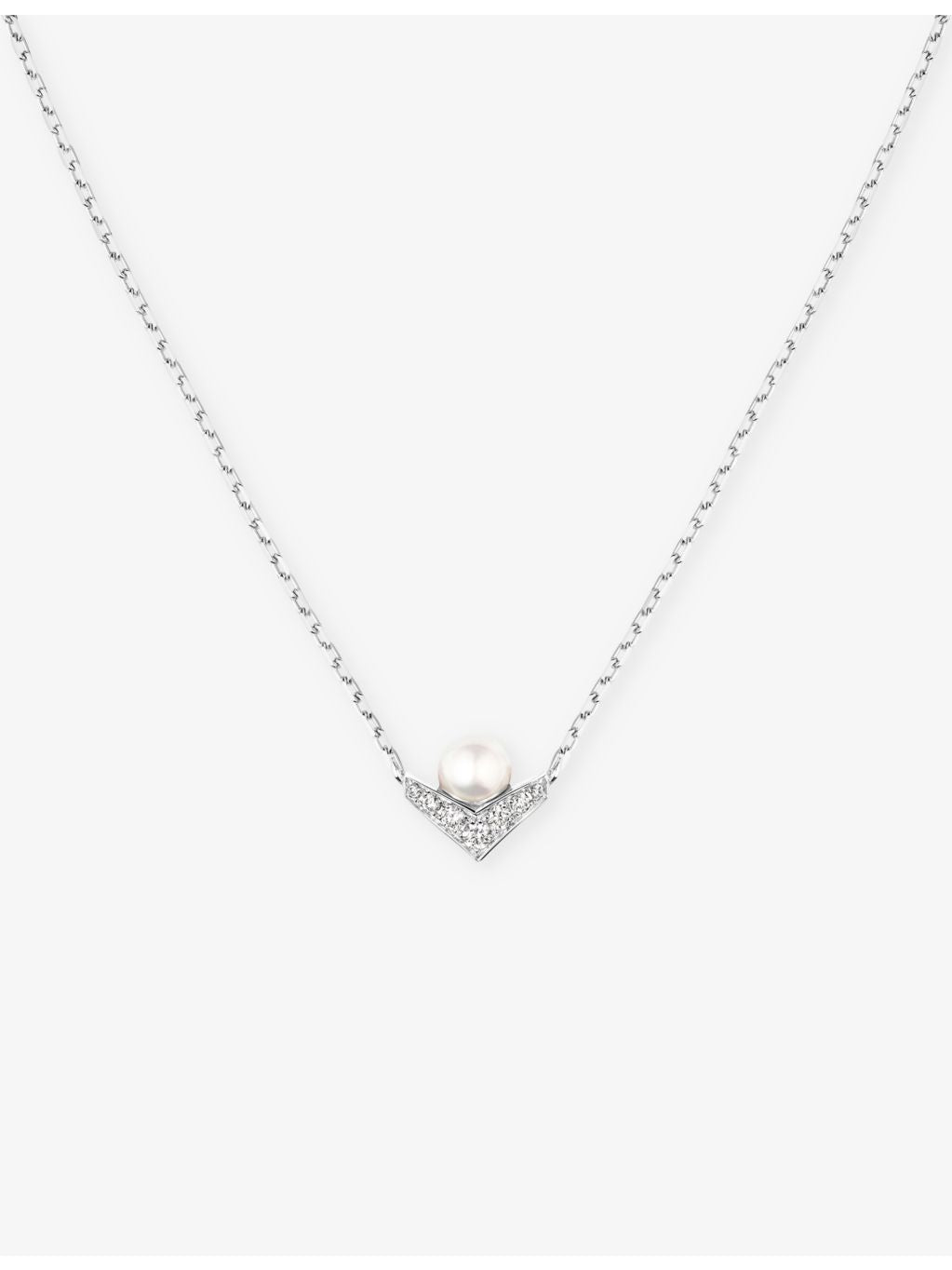 Chaumet Joséphine Aigrette diamond and Akoya pearl pendant - British product
