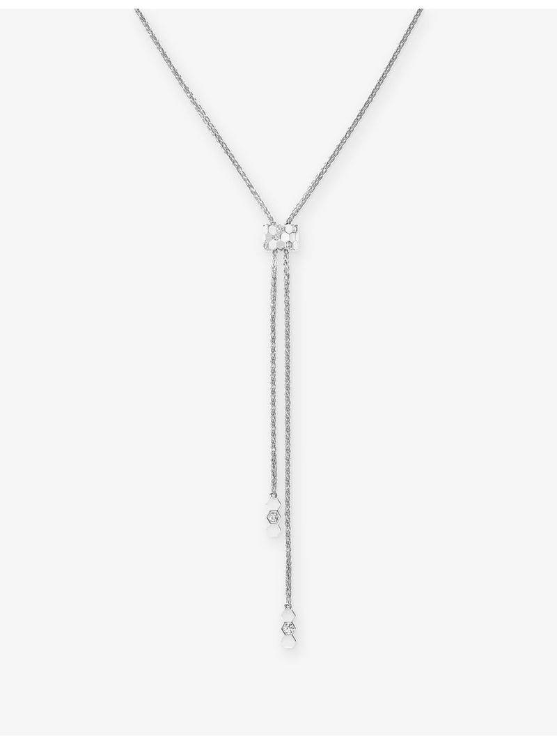 Chaumet 18ct white gold diamond pendant necklace 0.27ct - British product