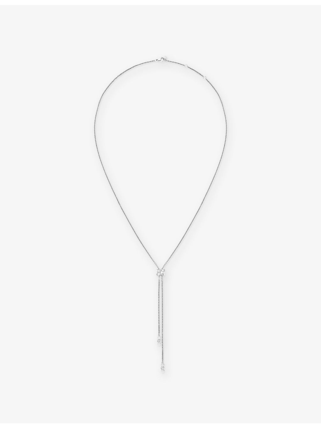 Chaumet 18ct white gold diamond pendant necklace 0.27ct - British product
