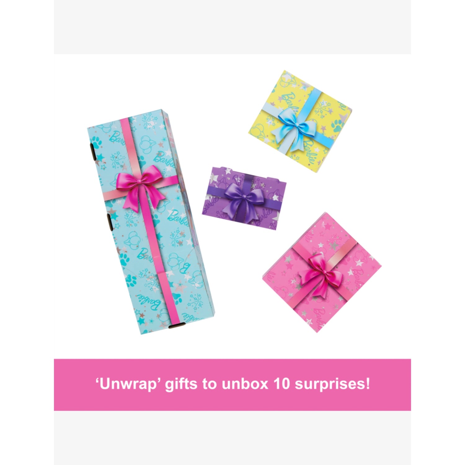 Barbie Party Unboxed Pet Birthday Doll set (British brand)