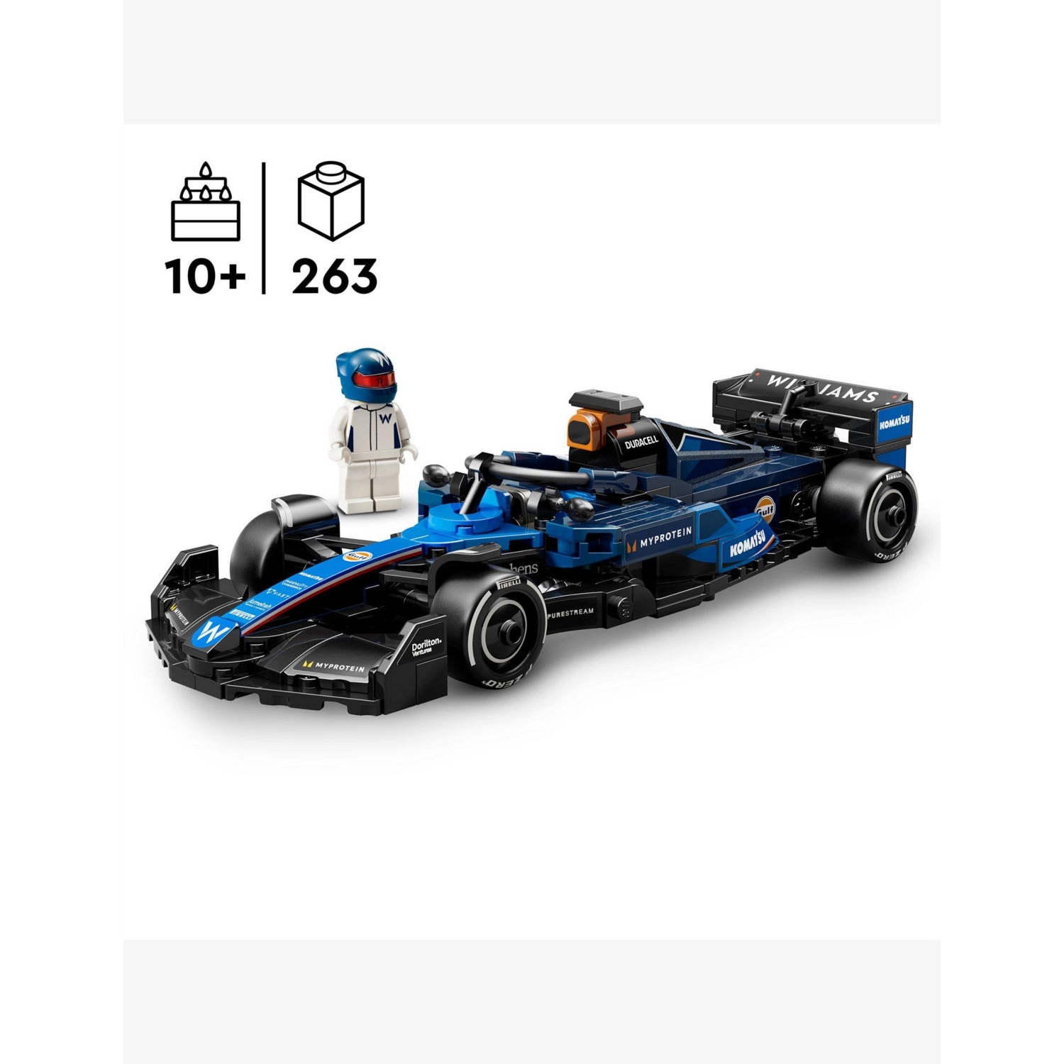 LEGO Williams Racing FW46 F1 car 263-piece set, UK version