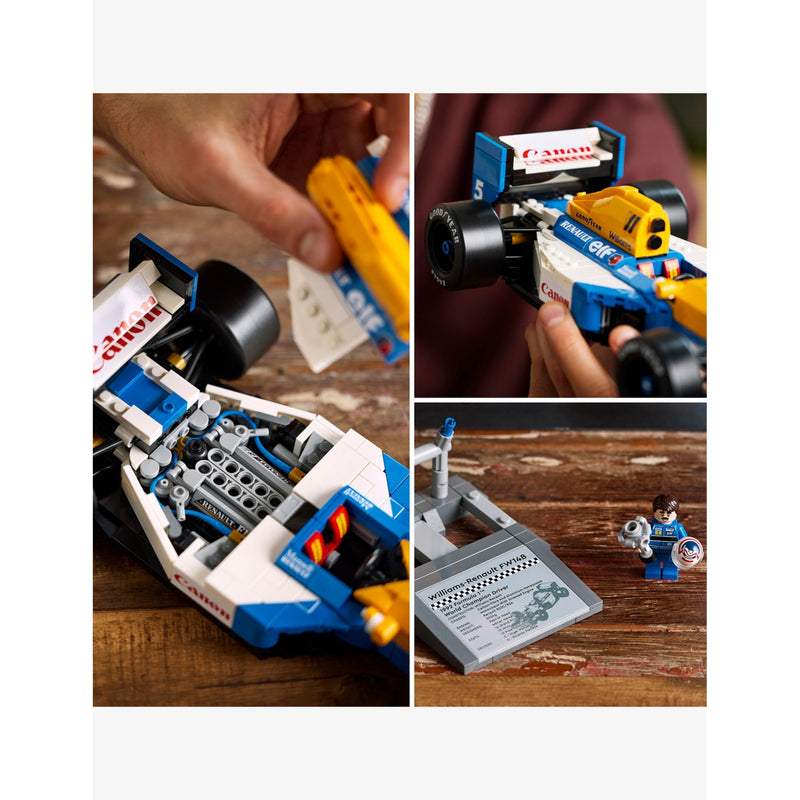 LEGO Icons Williams FW14B car playset with Nigel Mansell minifigure (British brand)