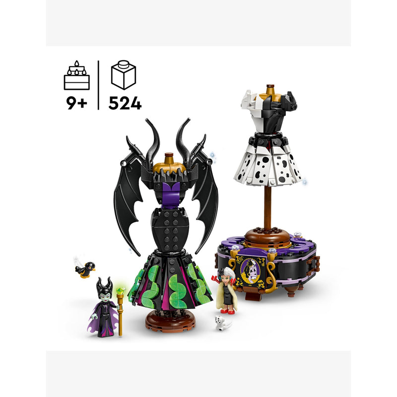 LEGO Maleficent and Cruella De Vil dresses 524 pieces (British brand)
