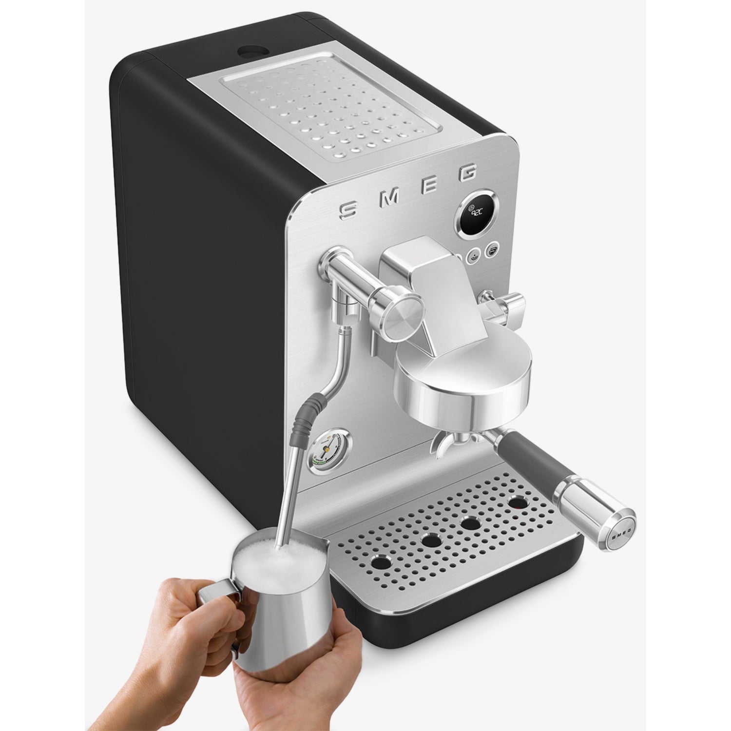 Smeg mini stainless steel espresso machine - British product