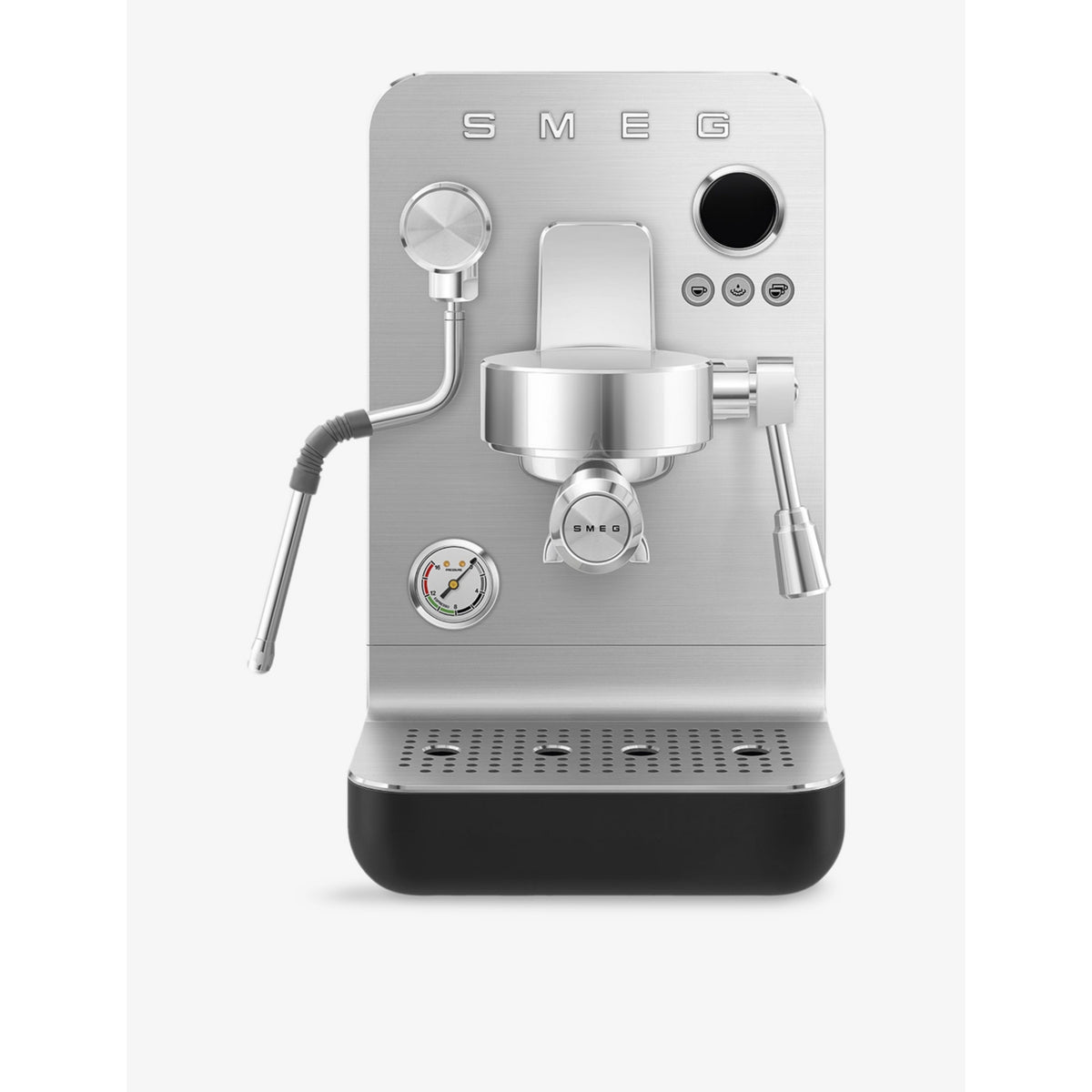 Mini Stainless-Steel Espresso Coffee Machine - BLACK