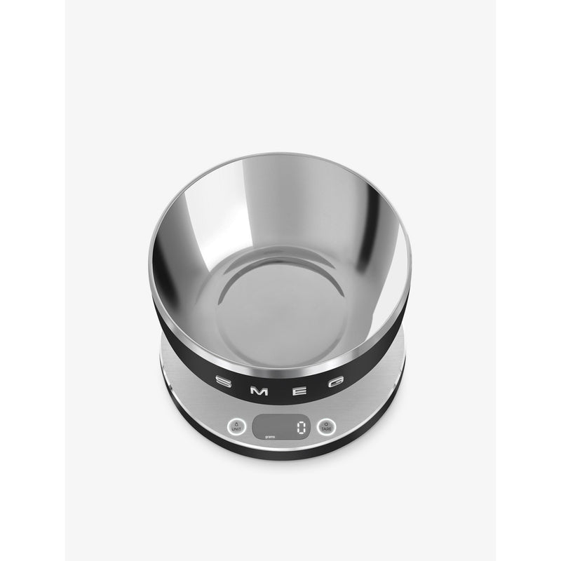 Smeg aluminium kitchen scales with LED display, imported from the UK