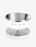 Smeg aluminium kitchen scales with LED display, imported from the UK