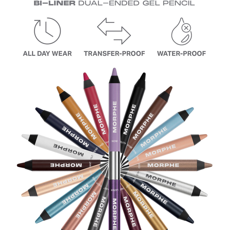 Morphe Bi-liner dual-ended gel pencil eyeliner 1g, UK version