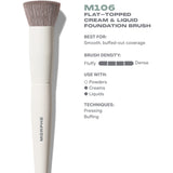 Morphe M106 flat-topped foundation brush - British product