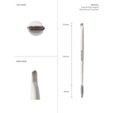 Morphe dual-ended angled brow brush and spoolie, UK version