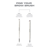Morphe dual-ended angled brow brush and spoolie, UK version