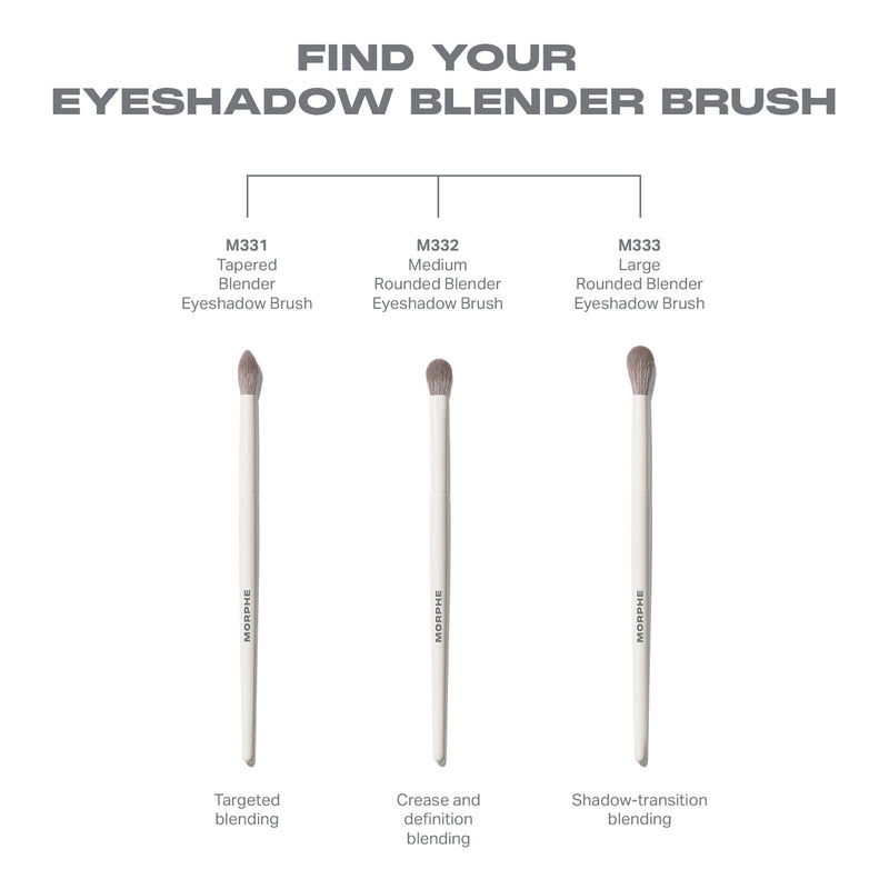Morphe M331 Tapered Blender eye brush, imported from the UK