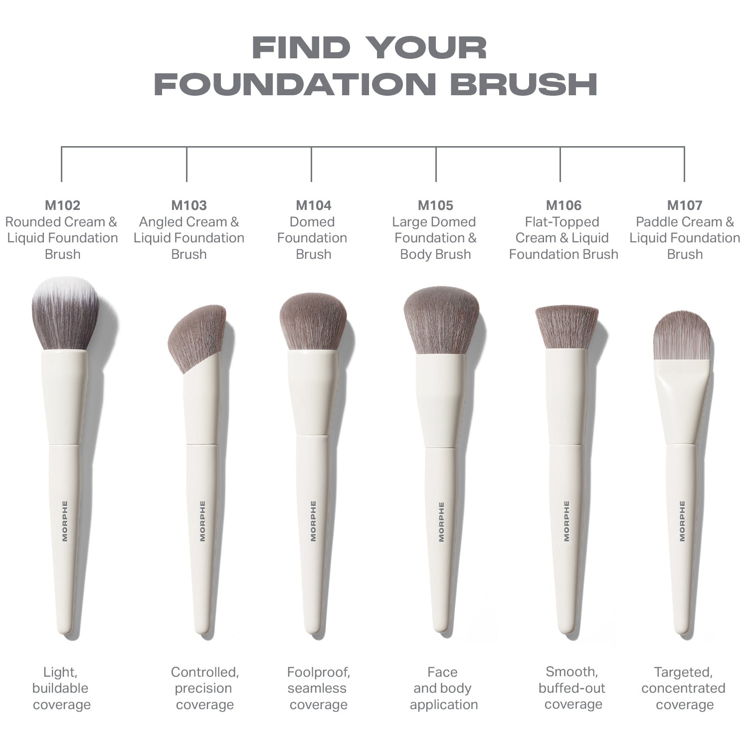 Morphe M105 foundation and body brush (British brand)