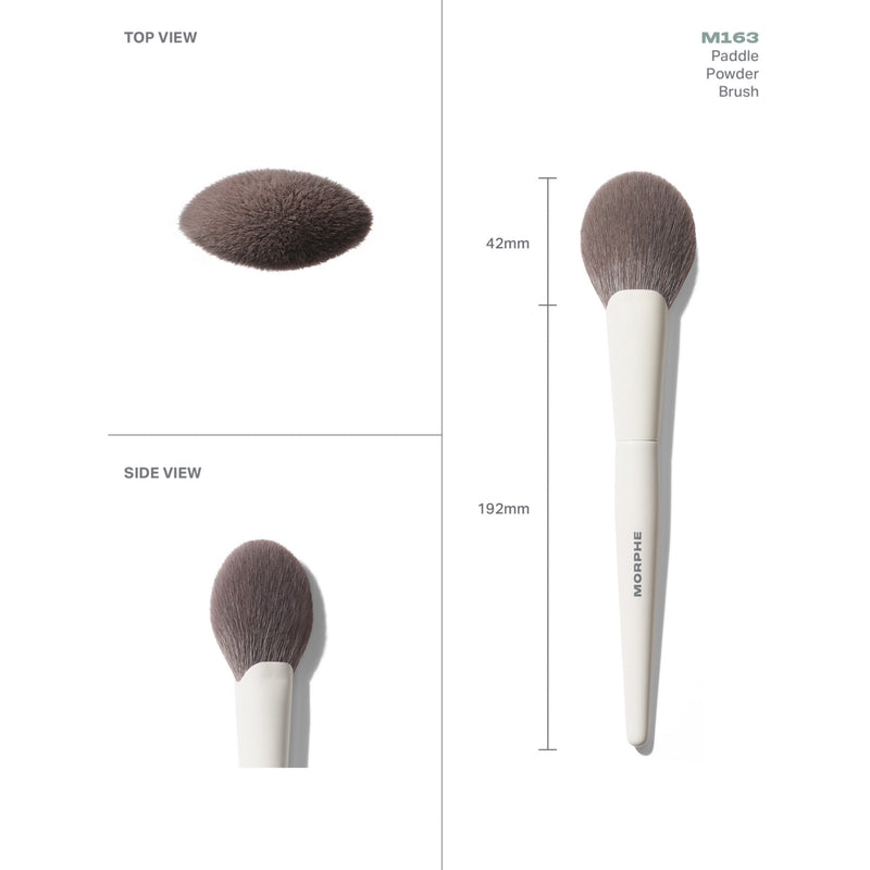 Morphe M163 Paddle Powder Brush for makeup - British product