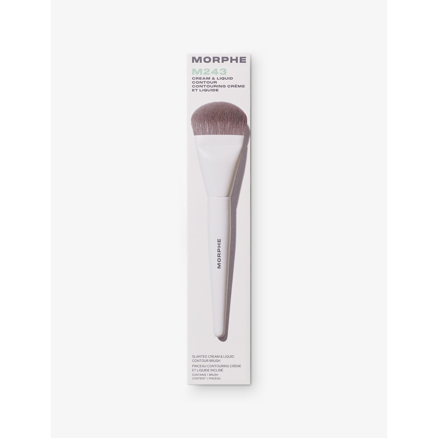 Morphe M243 slanted cream and liquid contour brush, imported from the UK
