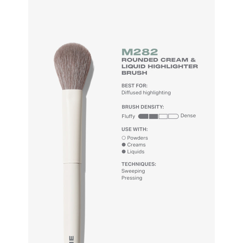 Morphe M282 rounded cream and liquid highlight brush (British brand)