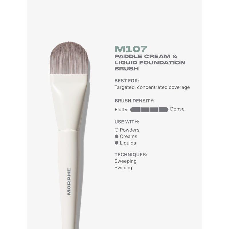 Morphe M107 paddle foundation brush - British product