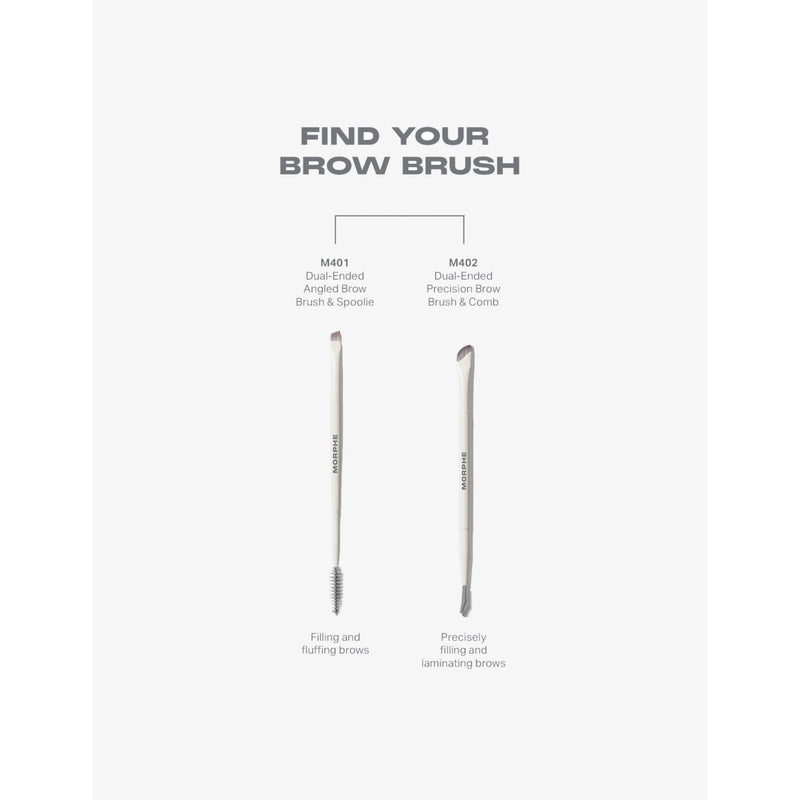 Morphe M402 Precision Brow Brush & Comb - British product
