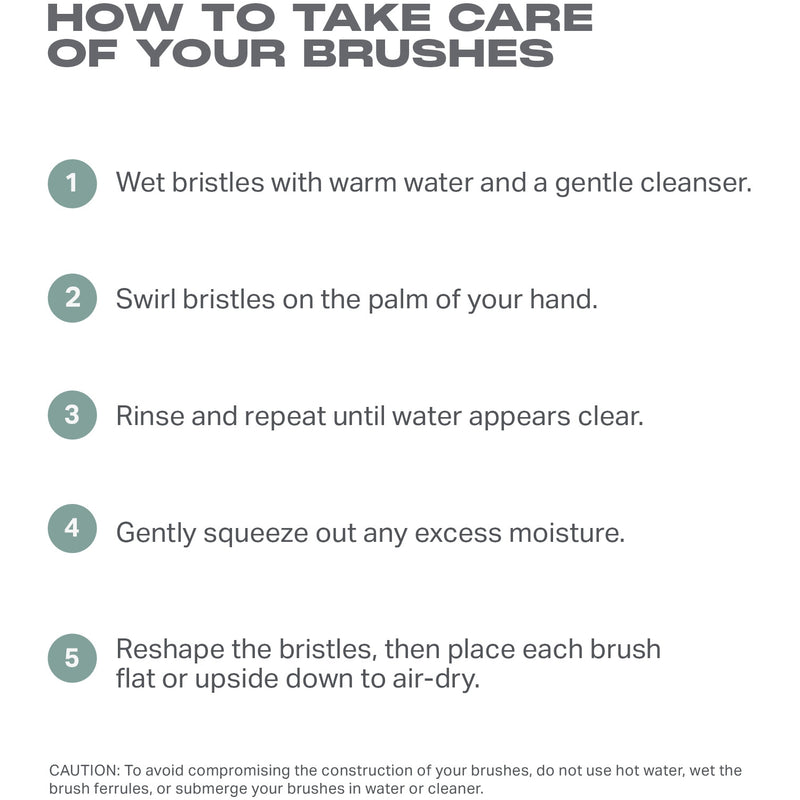 Morphe Along For Glide 6-piece travel brush set, UK version