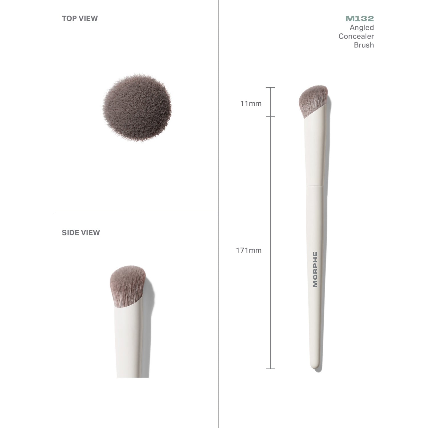 Morphe M132 angled concealer brush - British product