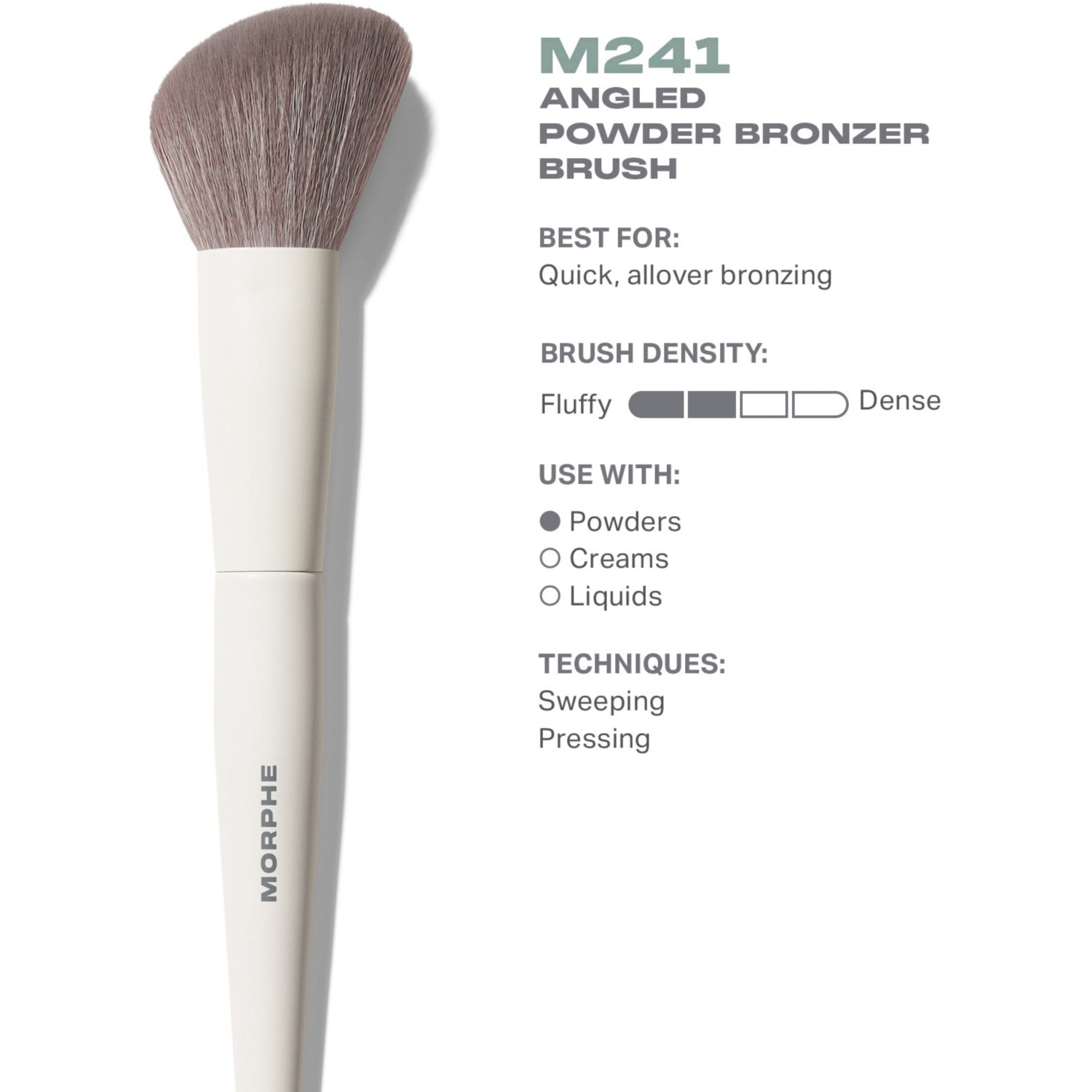 Morphe angled powder bronzer brush M241, UK version