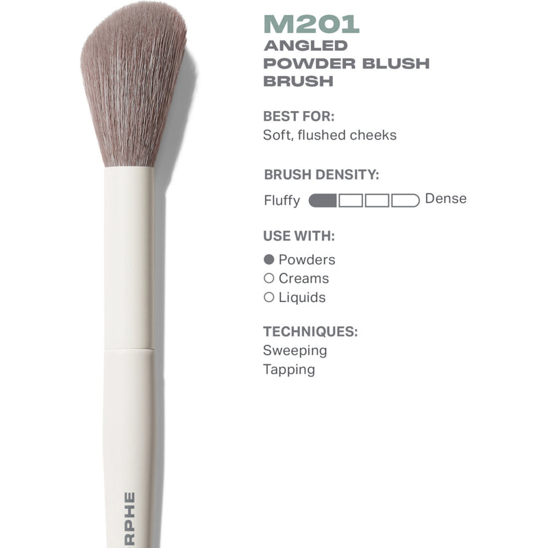 Morphe M201 angled powder blush brush (British brand)