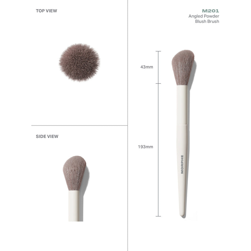Morphe M201 angled powder blush brush (British brand)
