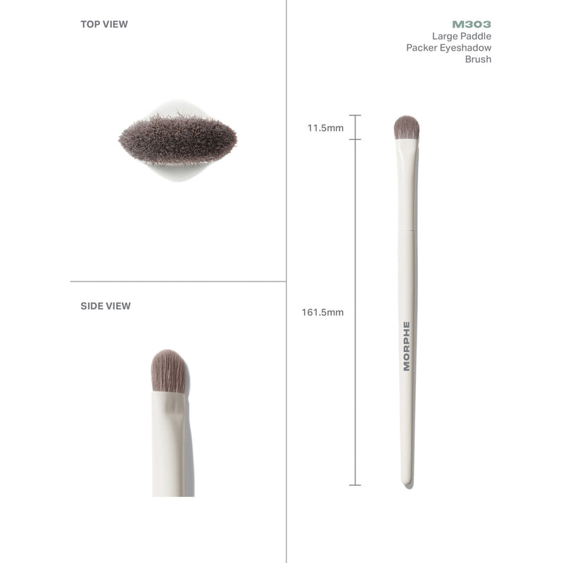 Morphe M303 large packer eye brush, imported from the UK