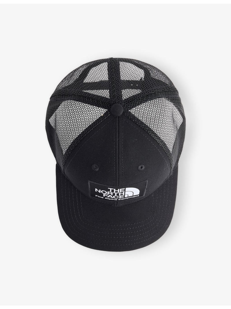The North Face Mudder woven trucker cap, imported from the UK