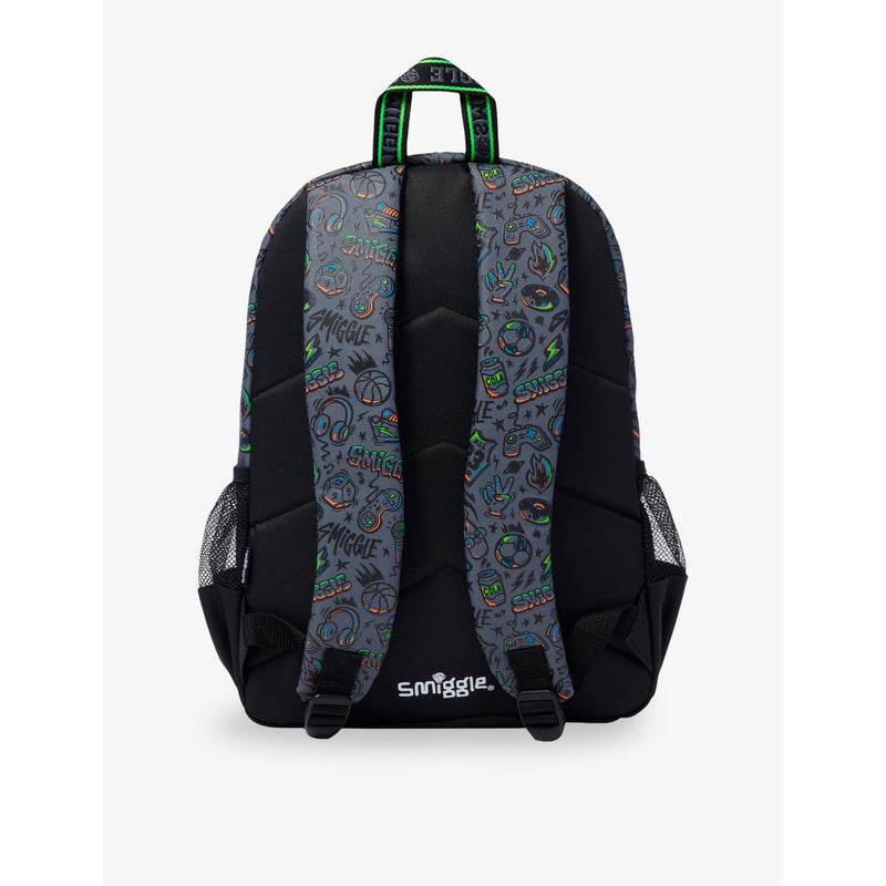 Smiggle Classic backpack with three zipped compartments, UK version