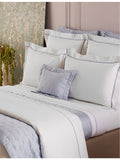 Yves Delorme Athena Celeste bourdon-stitch cotton duvet cover - British product
