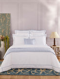 Yves Delorme Athena Celeste Cotton Flat Sheet