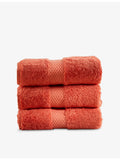 Yves Delorme Etoile embroidered-stripe cotton towel (British brand)