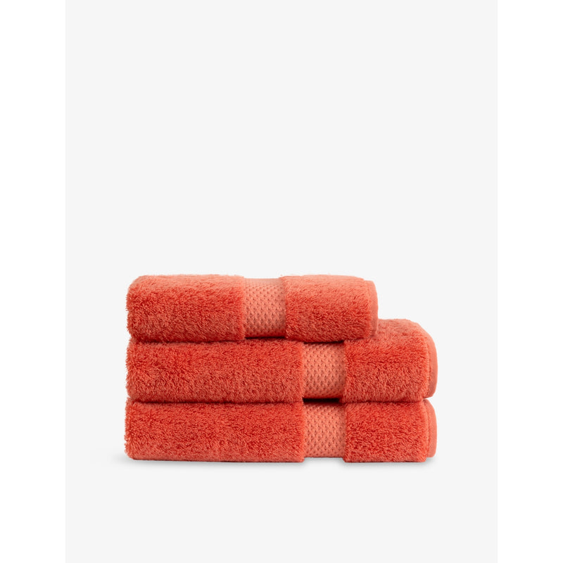ETOILE Embroidered-Stripe Cotton Towel - Face Cloth