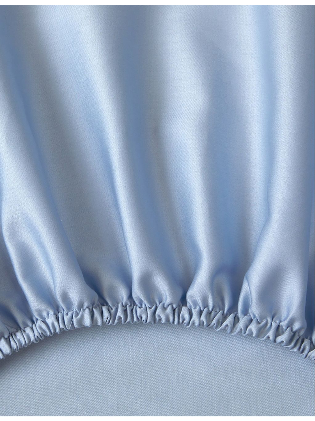 Yves Delorme Triomphe Celeste cotton fitted sheet, UK version
