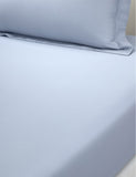 Yves Delorme Triomphe Celeste Cotton Fitted Sheet