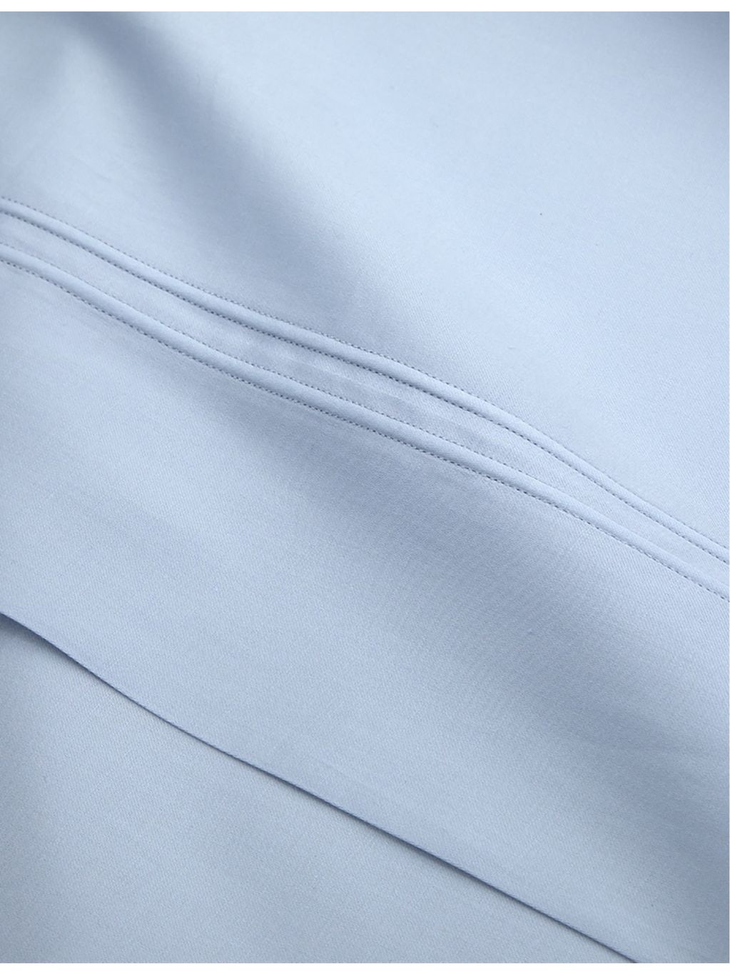 Yves Delorme Triomphe Celeste cotton flat sheet (British brand)