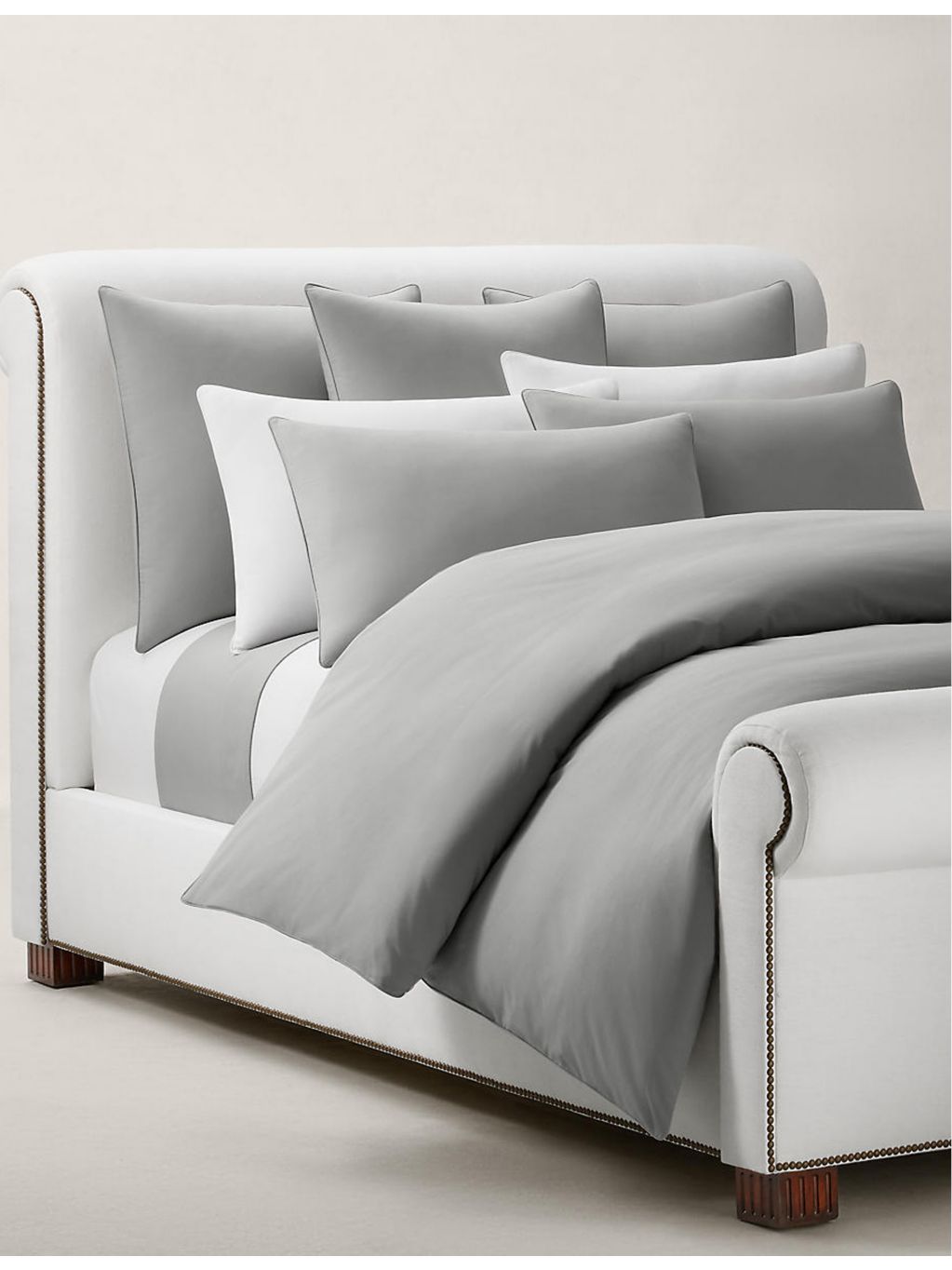 Ralph Lauren logo-embroidered cotton duvet cover - British product