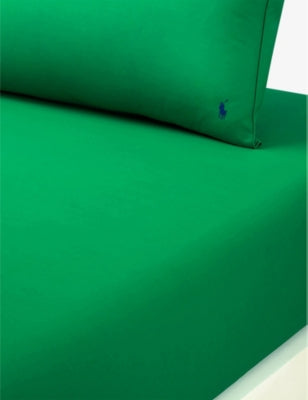 Ralph Lauren Home Polo Player Cotton Fitted Sheet