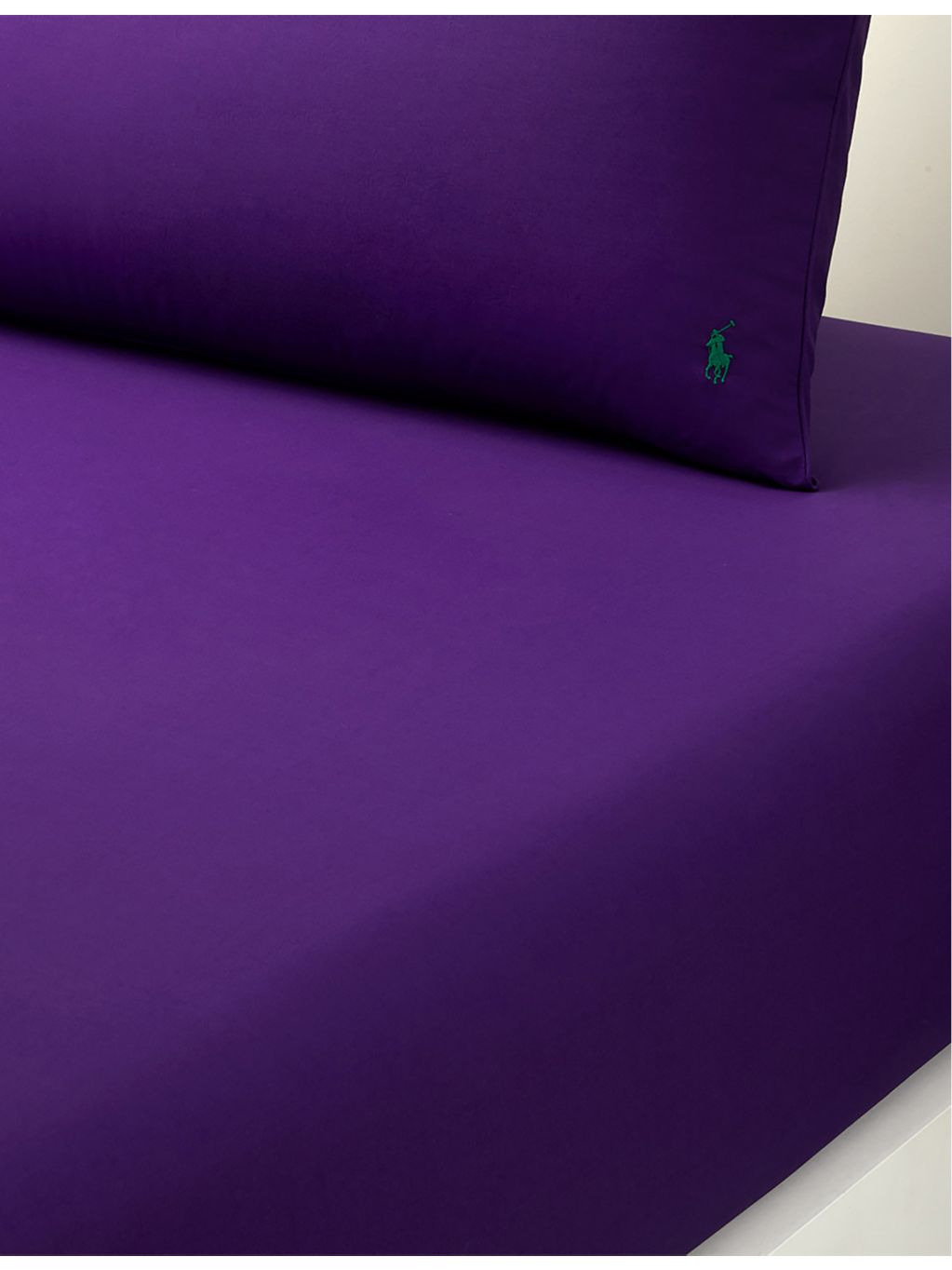 Ralph Lauren Home Polo Player cotton fitted sheet single - British product