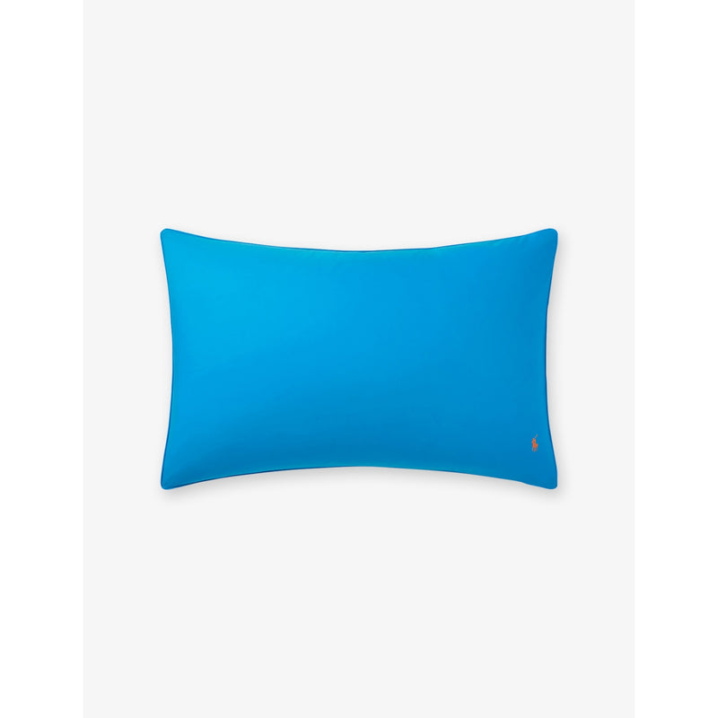 Ralph Lauren cotton pillowcase with polo player logo 50cm x 75cm, imported from the UK