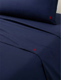 Ralph Lauren Home Polo Player Cotton Flat Sheet Double